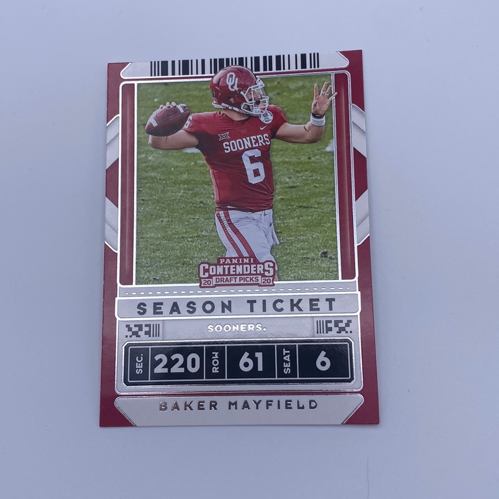 Baker Mayfield - 2020 Panini contenders draft picks